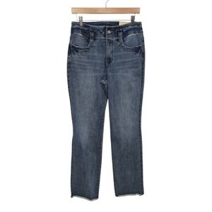 NWT NYDJ Marilyn Hollywood Paddinton Straight Leg Jeans Women's Size‎ 6 Raw Hem